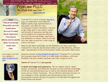 Tablet Screenshot of fryelaw.com